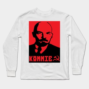 Red Lenin Long Sleeve T-Shirt